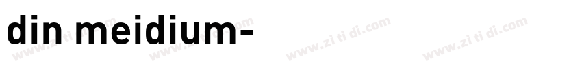 din meidium字体转换